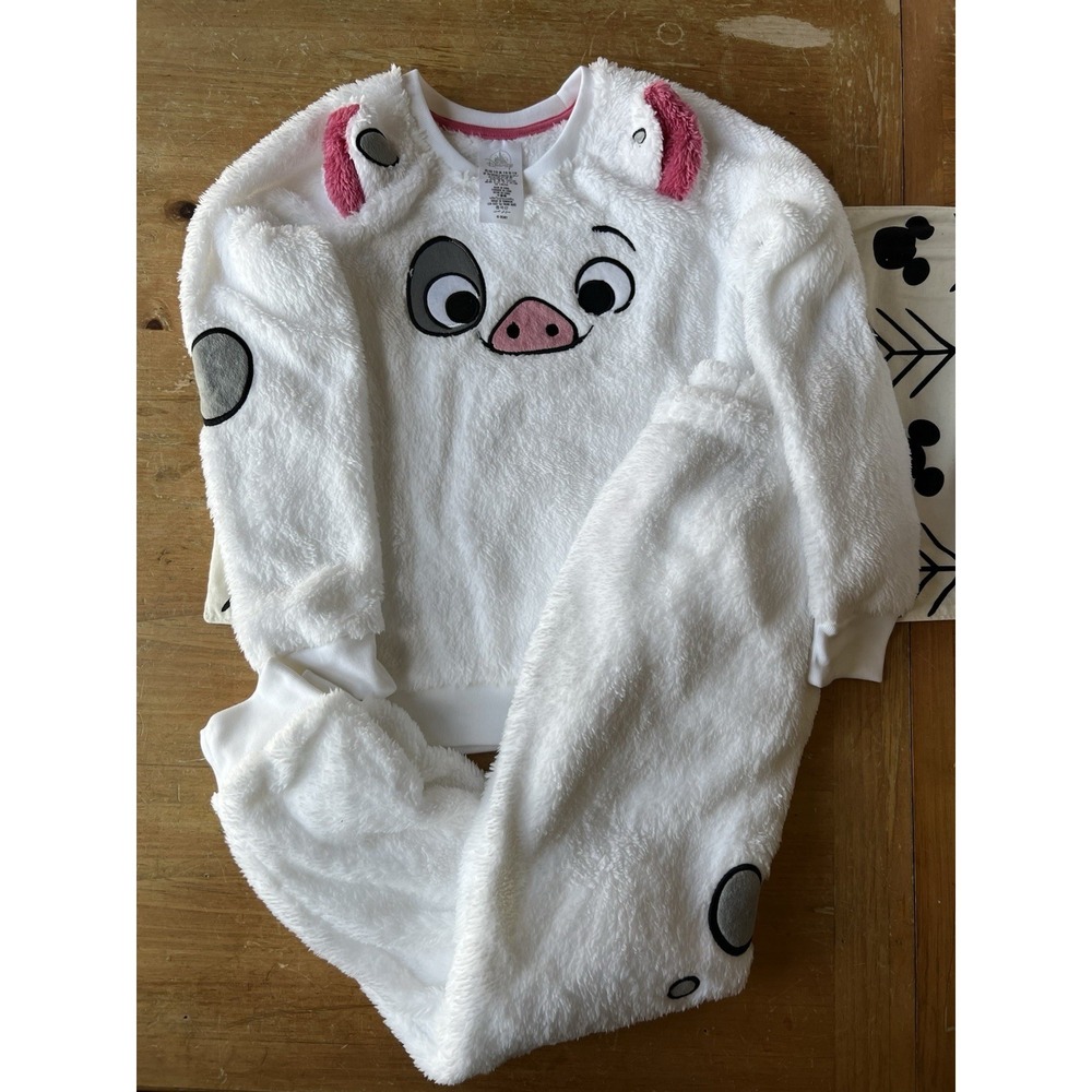 Disney Parks Pua Fuzzy Sweat Suit Pjs for Kids – Moana NWT Size 7/8